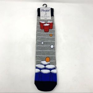 NEW Parquet Mens Beer Pong Crew Socks Sz 6-12.5